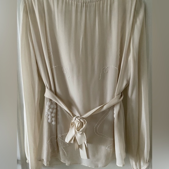 Max Mara silk blouse with embellishments - Picture 4 of 8